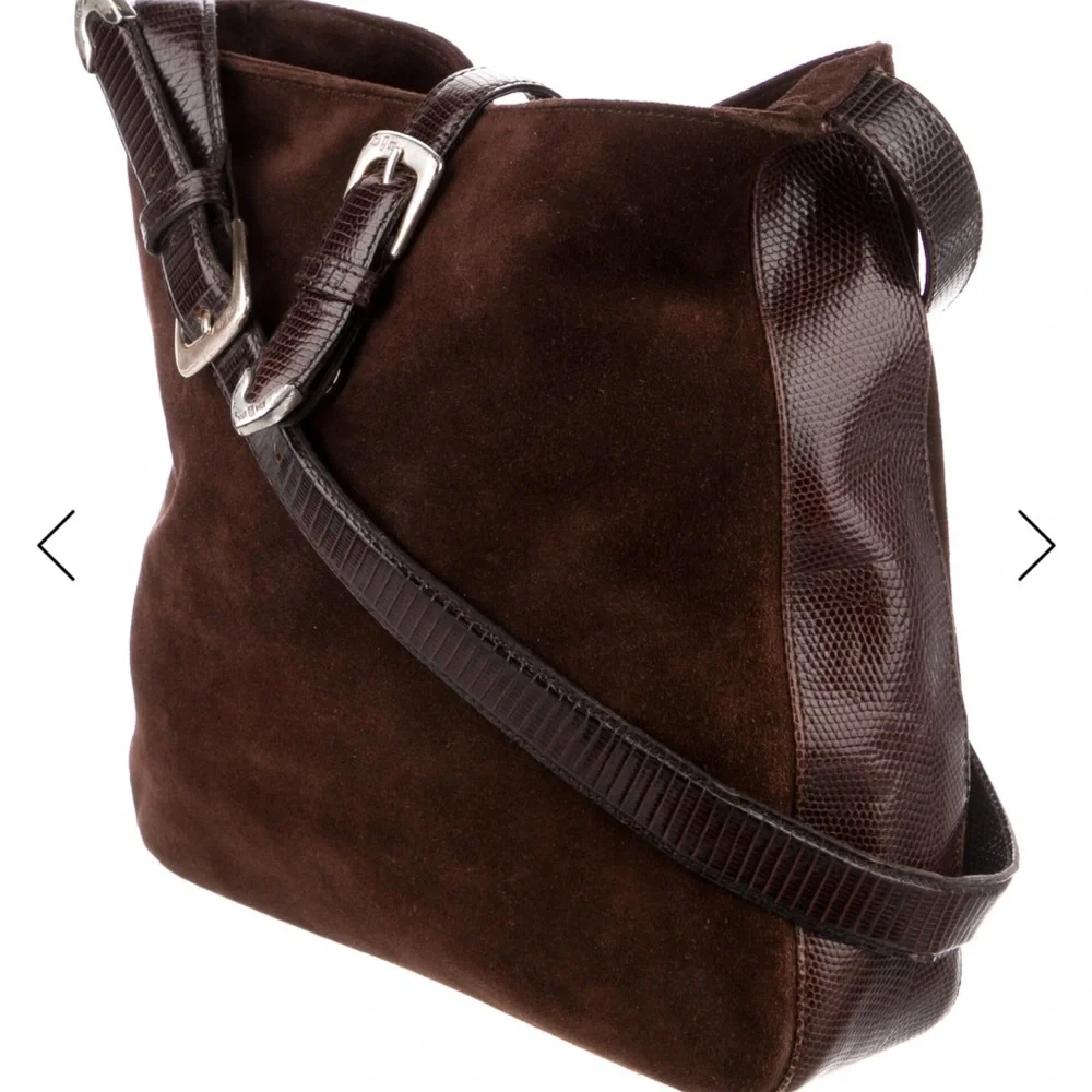 Ralph Lauren Chocolate Suede Bag - Picture 2 of 13